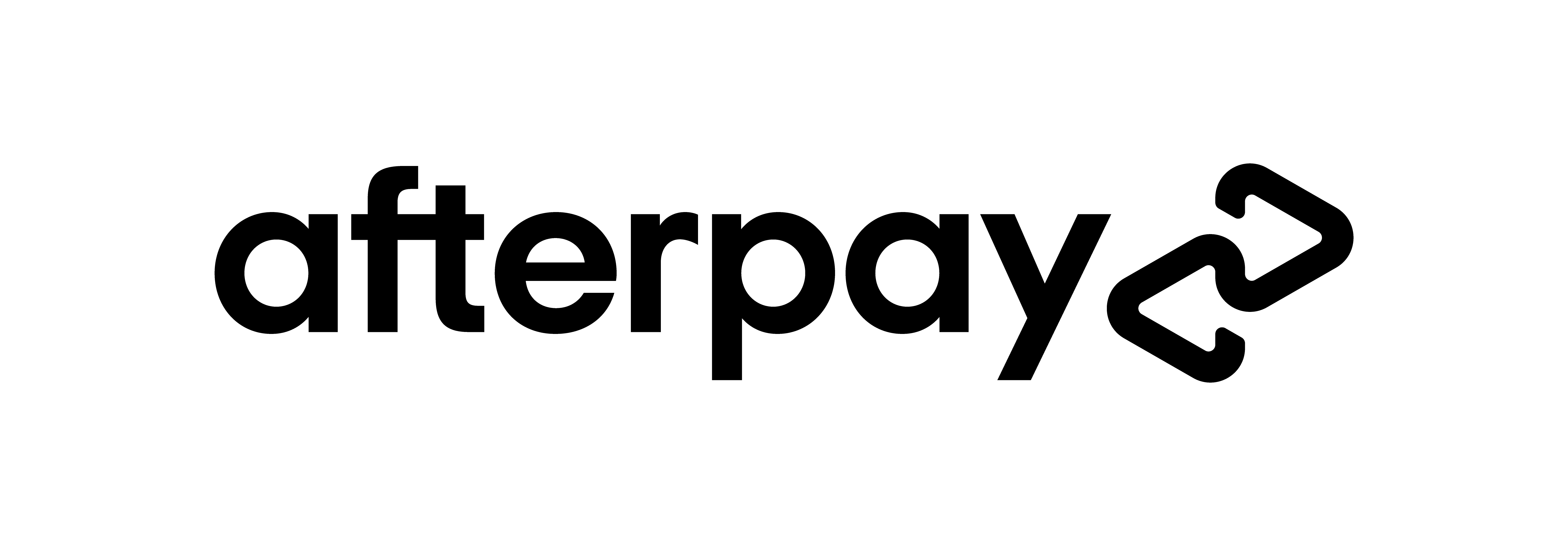 black afterpay logo